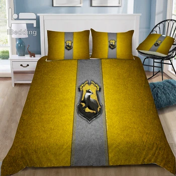 

New Logo Potter Cartoon Elegant Classic 3D Bedding Set Printed Duvet Cover Set Twin Full Queen King Size Dropshipping