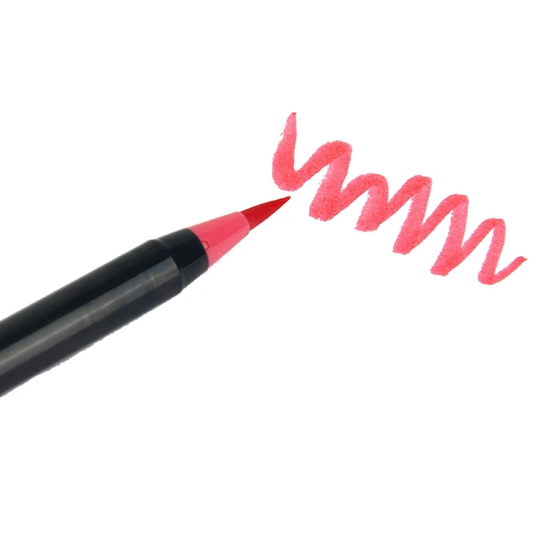 Разноцветная мягкая-игольчатая ручка Мягкая головка кисть для каллиграфии мультяшная ручка Красивая вода цвет ручки цвет ful Весна арт маркер