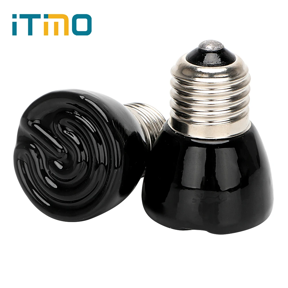 Buy 1Pcs E27 50W 100W Mini Infrared Ceramic Emitter Heat Light Lamp Bulb For