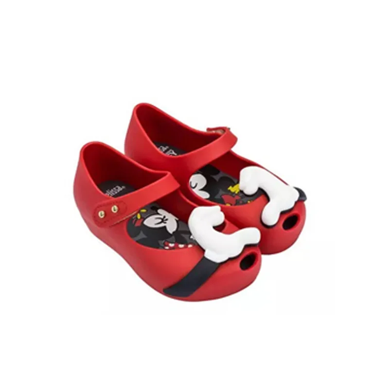 

Mini Melissa Kids Girls Sandals Crystal Jelly Shoes Sandals Infants Minnie Mickey Children Cute Baby Girl Sandals 13-18cm
