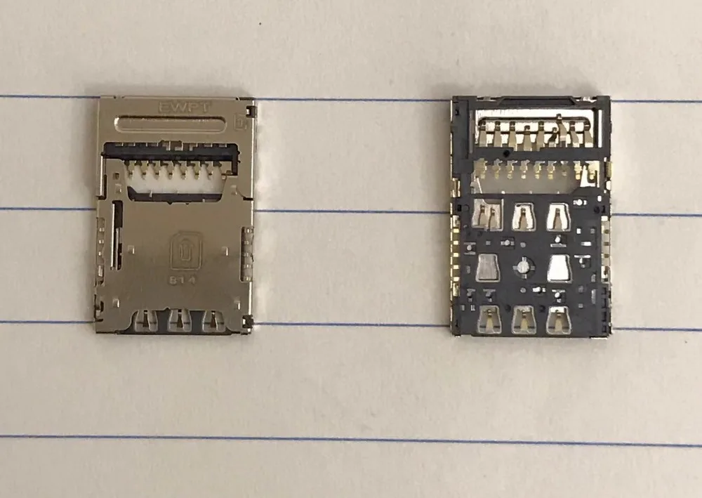 10pcs/Original for LG K10 K8 K350 V10 V20 H968 H900 Sim card Reader socket connector | Мобильные