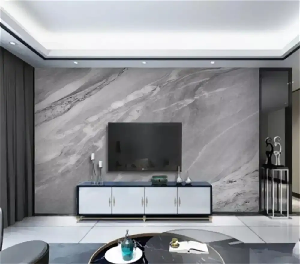装飾壁紙グレー大理石の背景の壁絵画 Fabric Textile Wallcoverings Aliexpress