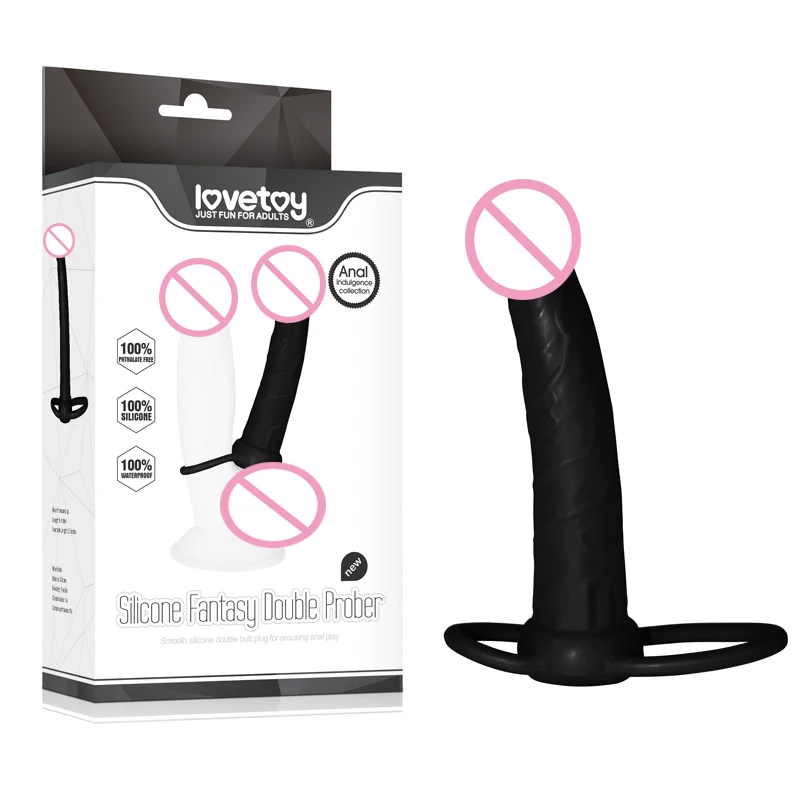 Lovetoy 5 дюймов силиконовые любовь всадник фантазия двойной пробер проникновения