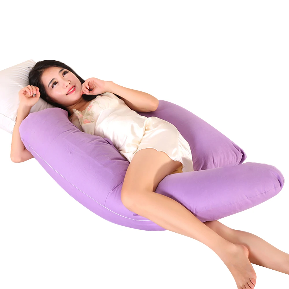 Crescent-Shaped Comfortable Pregnancy Pillow For Side Sleeping Growing Tummy Support Body | Дом и сад