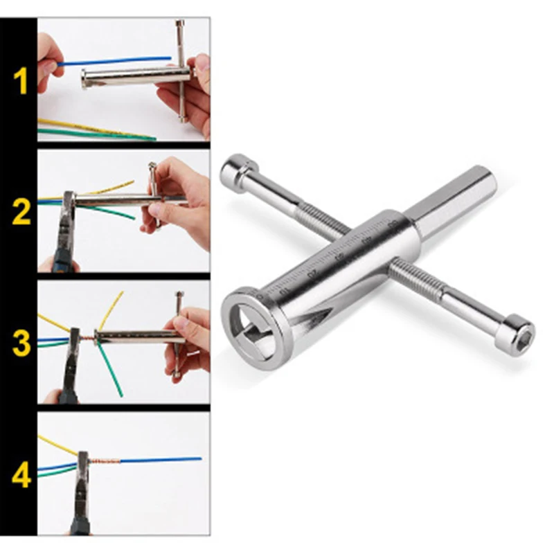 

Dropshipping Twisting Wire Stripper Hand Tools Electronic Work Decrustation Pliers With Power Drill Electric Wire Accessories