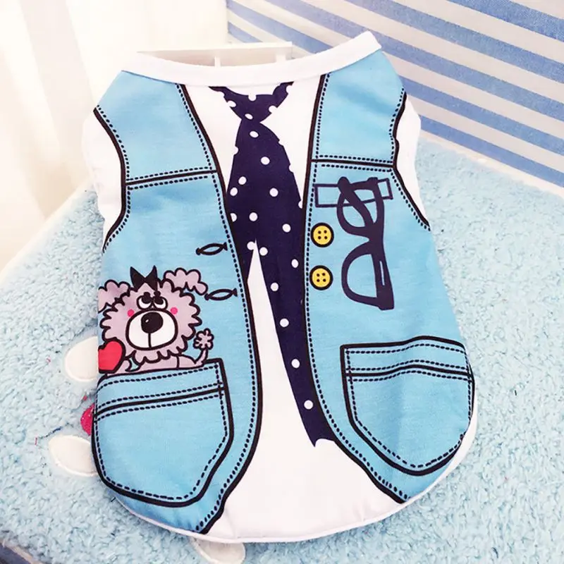 

Cute Unisex Dog Vests Pet Summer Clothes Puppy Dog Cat Vest T Shirt Coat Apparel 4 Colors Clothes For Dog