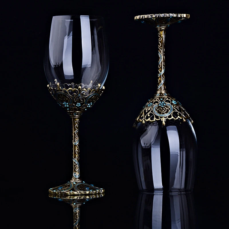 Ретро эмалированный бессвинцовый хрустальный стакан для красного вина стеклянный wakeup набор бокал для вина, кружка бокалы для шампанского свадебный подарочный набор графинов