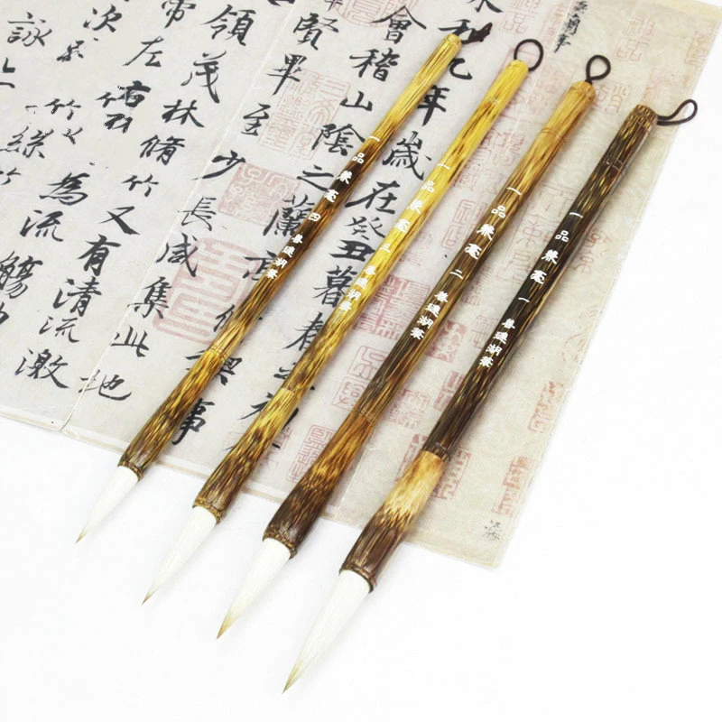 Calligraphy Landscape Painting Brush Pen 4pcs Chinese Traditional Calligraphy Brush Small Regular Script Brush Pen цена Calligraphy Landscape Painting Brush Pen 4pcs Chinese Traditional Calligraphy Brush Small Regular Script Brush Pen цены онлайн