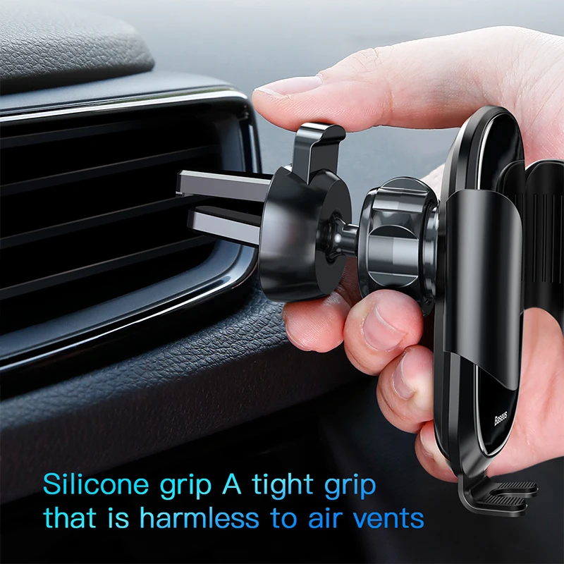  Baseus Electric Car Phone Holder For iPhone 11 Samsung Air Vent Mount Intelligent Touch Sensor Mobi