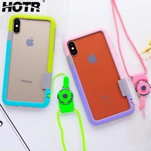 Hotr для iphone X бампер чехол гибкий, мягкий, полиуретановый бампер чехол для Apple X резиновая рама Fundas Handcord ударопрочный чехол