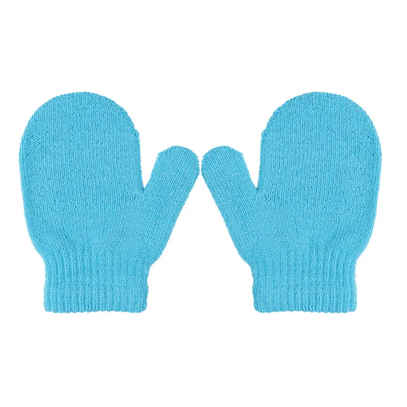 New Solid Toddler Gloves Girl boy little baby Kintting Mittens Kids Warm Gloves Unisex Magic Elasticity Crochet Luvas Guantes