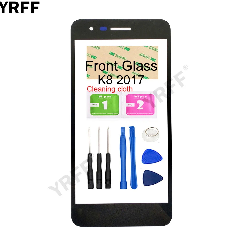 Передняя панель для LG K8 2018 Aristo 2 SP200 MX210 2017 переднее стекло внешнее сменная