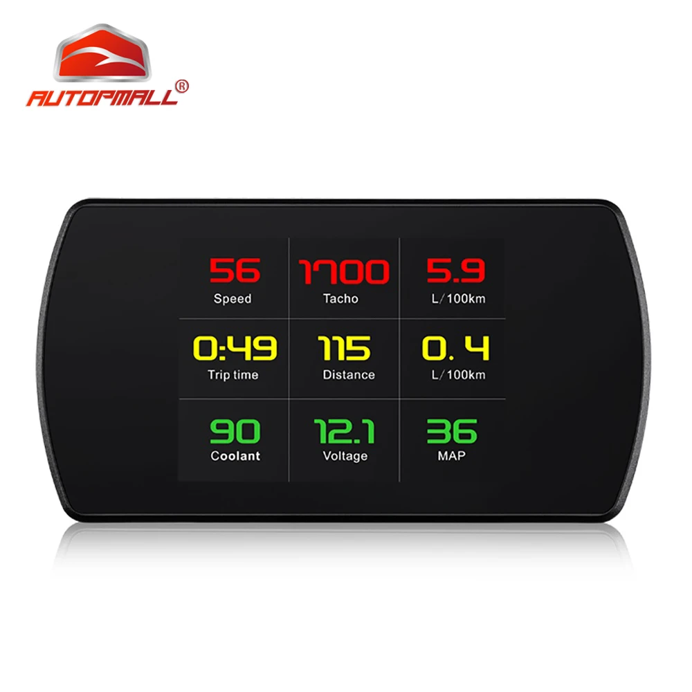 Цифровой автомобильный проектор OBD Hud с дисплеем 4 3 TFT LCD бортовой компьютер EUOBD OBD2