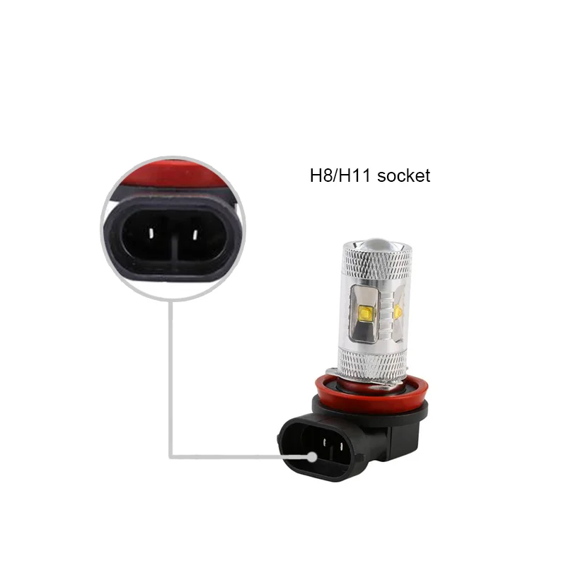 2X яркий безотказный H8 H11 Светодиодный автомобильный проектор, противотуманный светильник, лампа для FORD MONDEO MK3 MK4 C-MAX S-MAX FOCUS 01+ FUSION