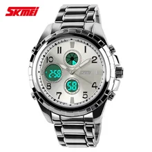 Relojes de los hombres Deportes Reloj de Buceo de Cuarzo de Acero Llena de Marcas de Lujo LED Digital Reloj Militar Del Ejército Reloj Deportivo relogio masculino 2015