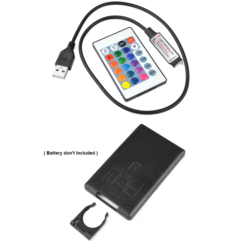 5 в светодиодные ленты аксессуары RGB/Одноцветный контроллер 4Pin разъем 3Key/17Key RF/24Key ИК пульт дистанционного управления для USB светодиодные полосы светильник