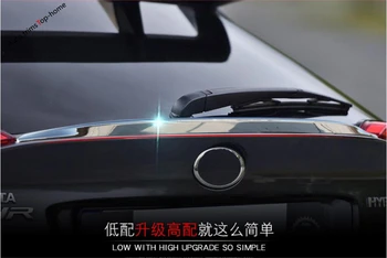 

Yimaautotrims Rear Tail Tailgate Spoiler Plate Lid Cover Trim Protection Kit Fit For Toyota C-HR CHR 2016 - 2020 ABS