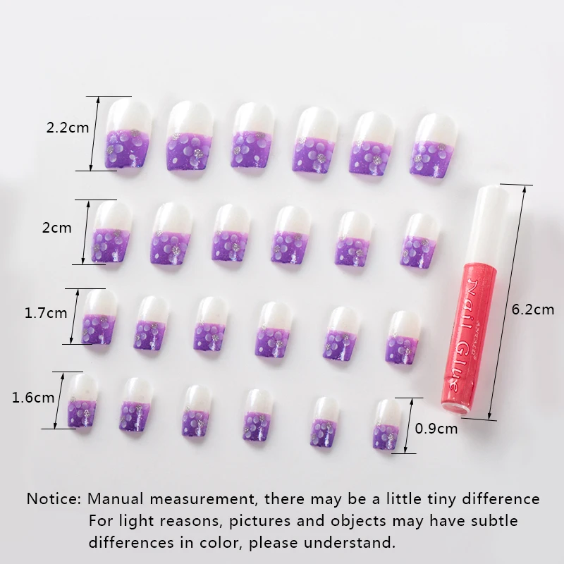 Mtssii, 24 шт., Детские накладные ногти, цветок, полное покрытие, розовые накладные ногти, искусство для девочек, детский акриловый, милый рисунок