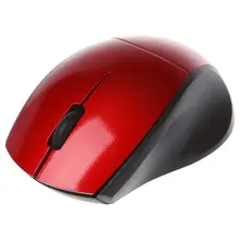 Для компьютера ПК беспроводная мышь для ноутбука Оптическая Беспроводная 2,4 ГГц беспроводной мыши+ USB приемник красный