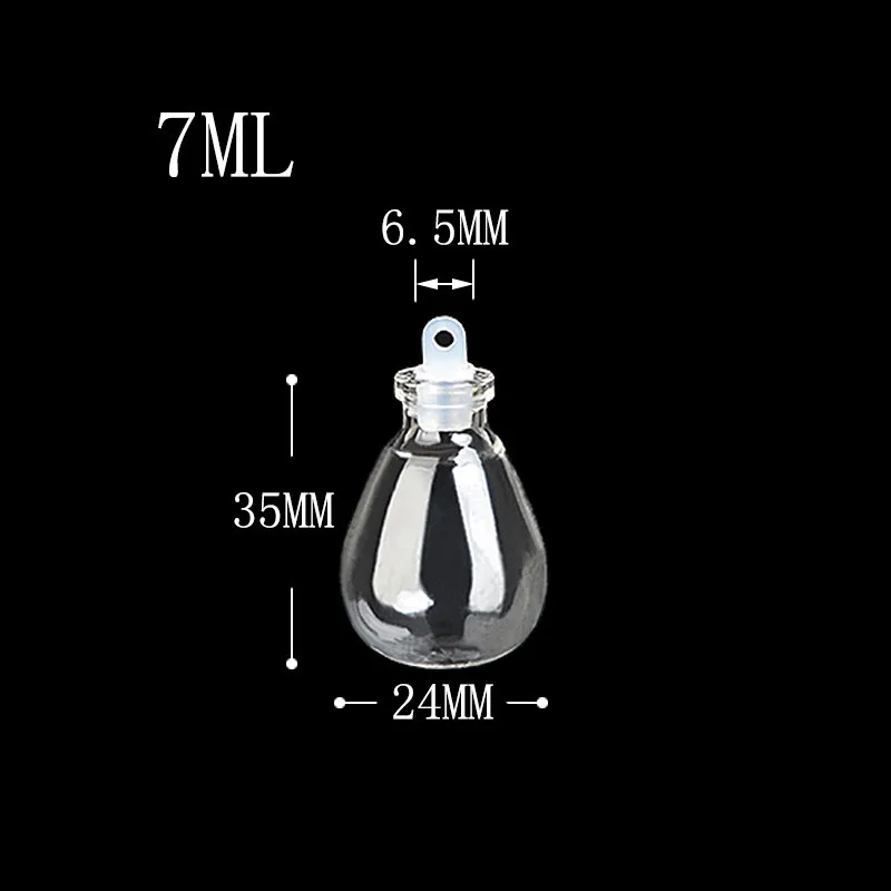 Мини Стекло Бутылочки резиновой пробкой Небольшой Жидкости Бутылочки пустые банки печать подарки Экологические Еда флаконы Бутылочки 100