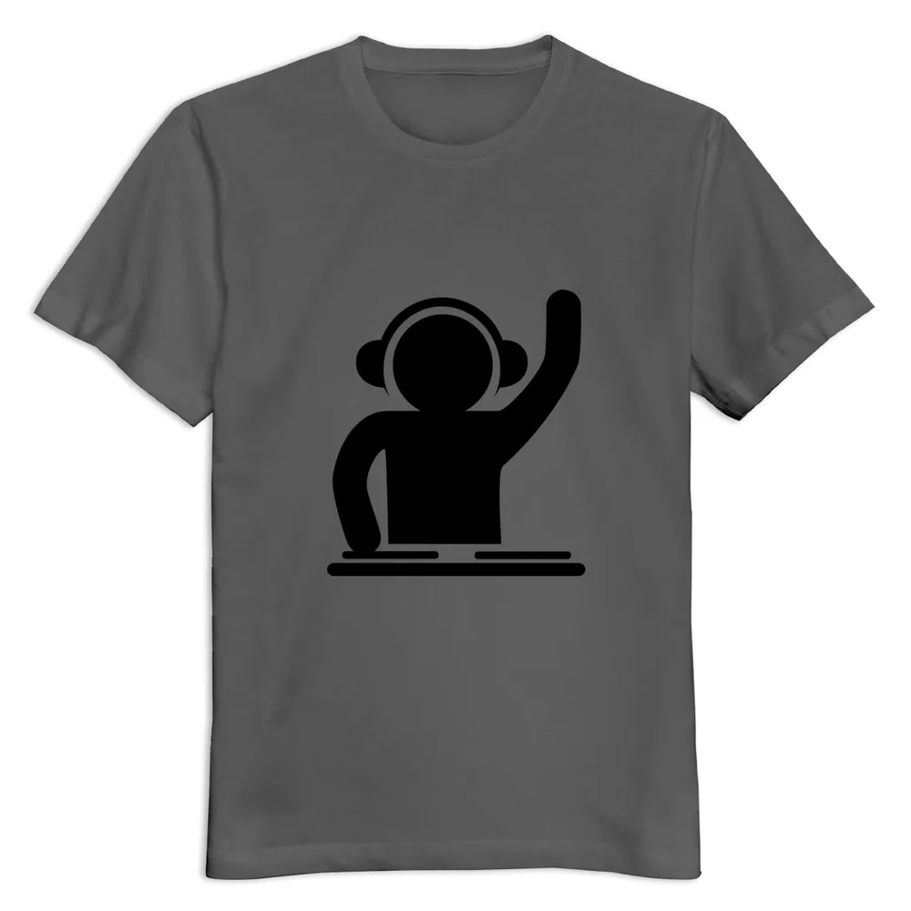 New DJ turntable music dance techno club headphone vinyl record minimal vinyl bass sound Men's t-shirt Promotion boys tshirt