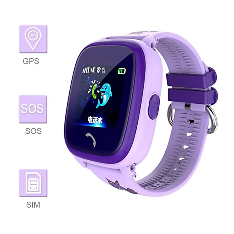 

DF25 K Smartwatch IP67 Swim GPS Touch Phone Smart Watch SOS Call Location Device Tracker Kids Safe Anti-Lost Monitor PK Q50