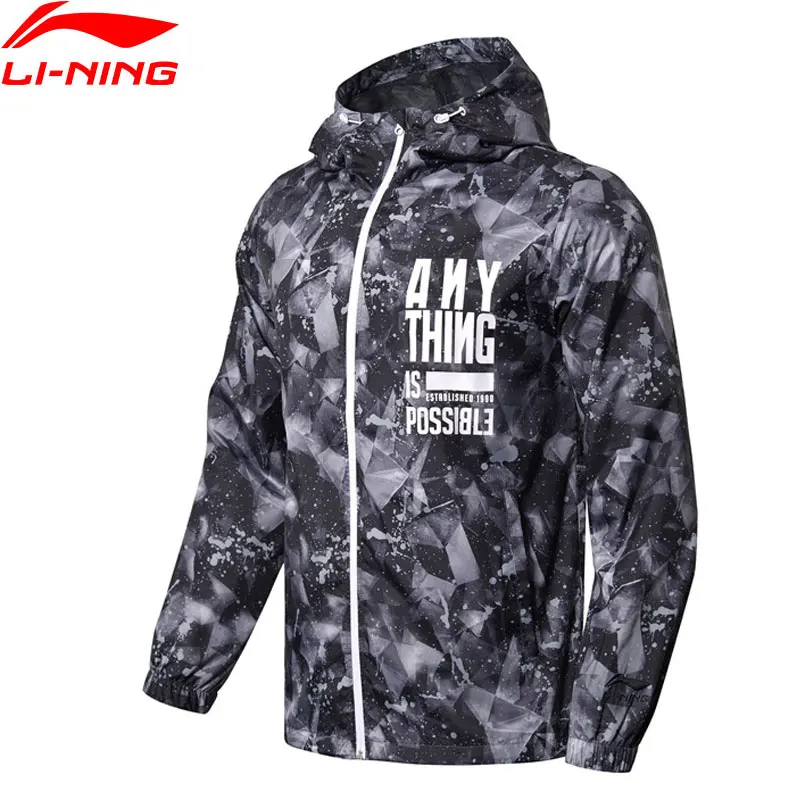 

Li-Ning Men&#39s The Trend Jackets Hooded Regular Fit 100% Polyester Breathable Comfort LiNing Sport Coat AFDN173