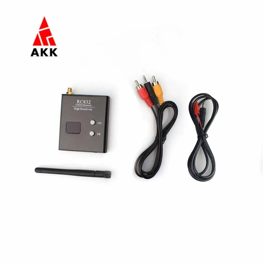 AKK 5 8G FPV 40CH RC832 мини приемник для гоночных Дронов и мультикоптеров|5.8g fpv|receiver for