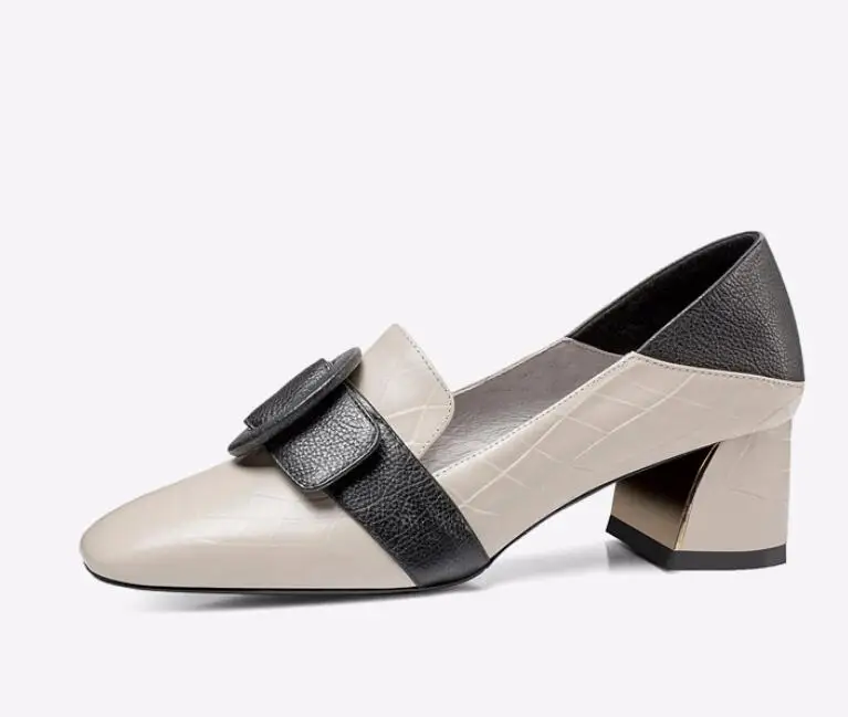 

SunNY Everest 2018 New cow leather New shoes High-heeled work women shoes Female shoes walk cow0015
