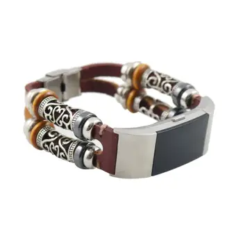 

Replacement Leather Wristband Band Strap Bracelet For Charge 2 Mijobs Leather Strap Z1020