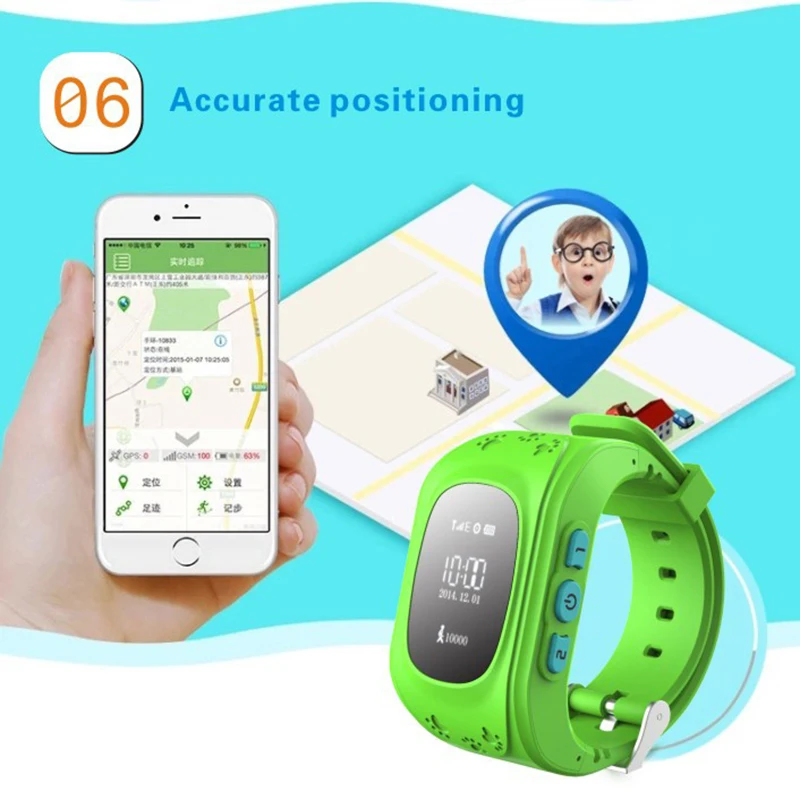 2019 умные часы с gps позицией для детей безопасные SOS Android IOS детские трекером