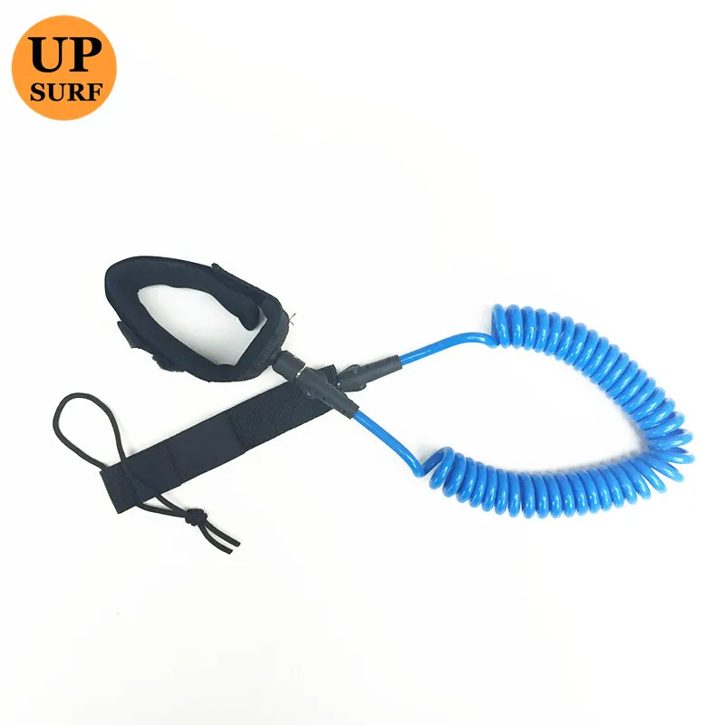 Surfing Surfboard Leash 6ft 9ft 7mm Stainless steel swivel Leash Blue