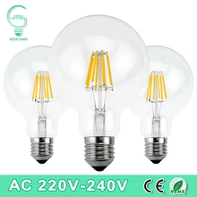 Antique Vintage Retro 220V 240V LED Edison Light Bulbs E27 4W 6W 8W Incandescent Light Bulb