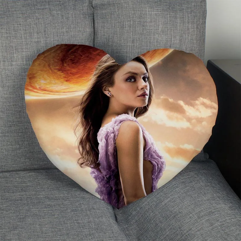 Custom Mila Kunis Heart Pillow Cover Custom Zipper
