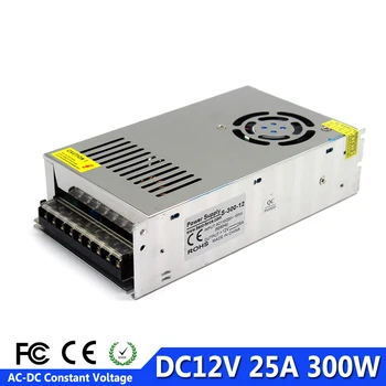 

High Quality 300W 25A DC12V Switching Power Supply Adapter For Led Strip Light Transformer AC110V 220V To Dc 12V SMPS