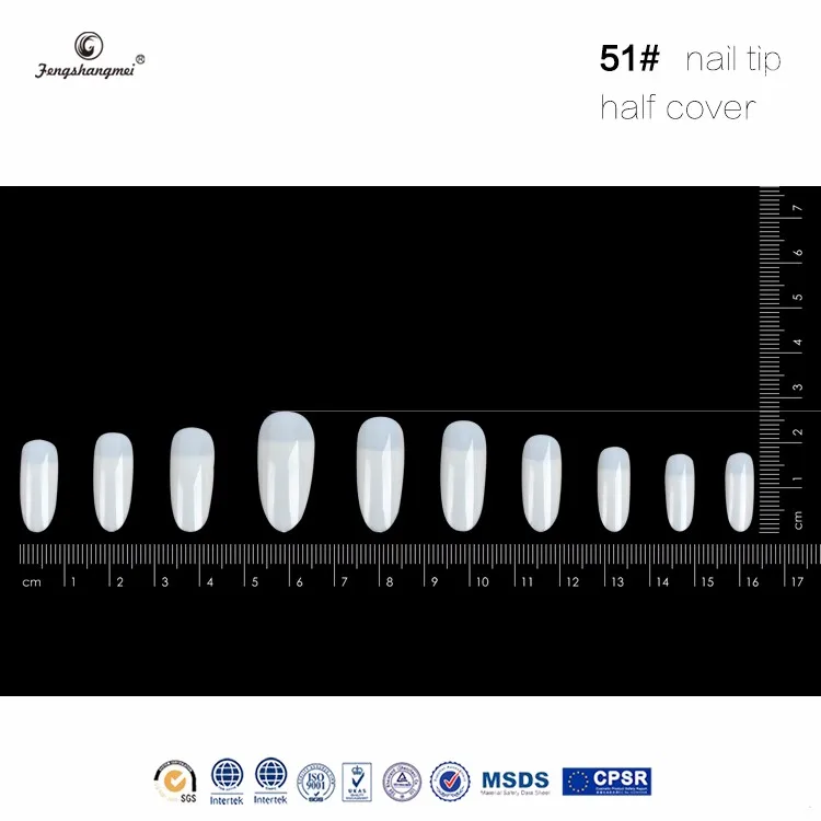 Fengshangmei половинные накладные ногти, накладные ногти, натуральная упаковка 100 шт
