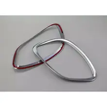 2 шт. автомобиль-Стайлинг Chrome передние противотуманные свет лампы Крышка отделка Подходит benz GLC класса X205 2015 16 Внешние аксессуары стайлинга автомобилей