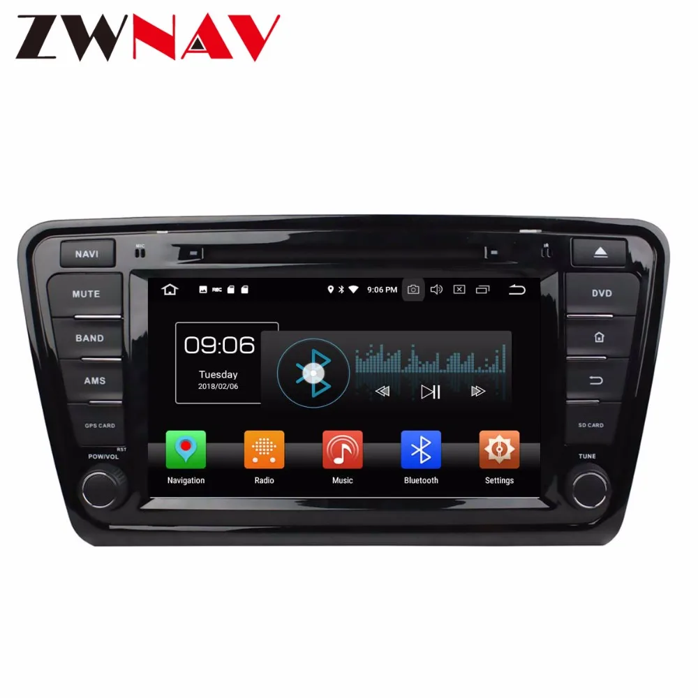 Cheap 4G+32G android 8.0 car dvd player head unit for VW OCTAVIA 2014 -2016 multimedia player car radio stereo gps navigation BT wifi 5