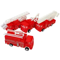 1 шт. Детские пожарная машина грузовик литья под давлением модель вращающийся пожарной машины автомобильный пожар Боевой грузовик литья