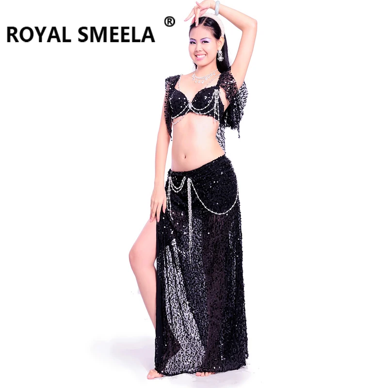 

Hot Sale Free shipping New design high quality belly dance costume/cloth wear/BRA skirt with beads -fishtail 7013