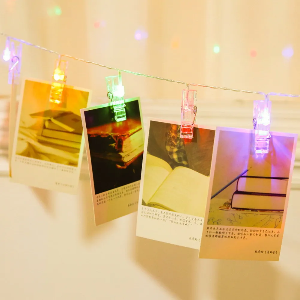 

20 led clip decorative lamps Party pendant lights Christmas lights battery box of lamp