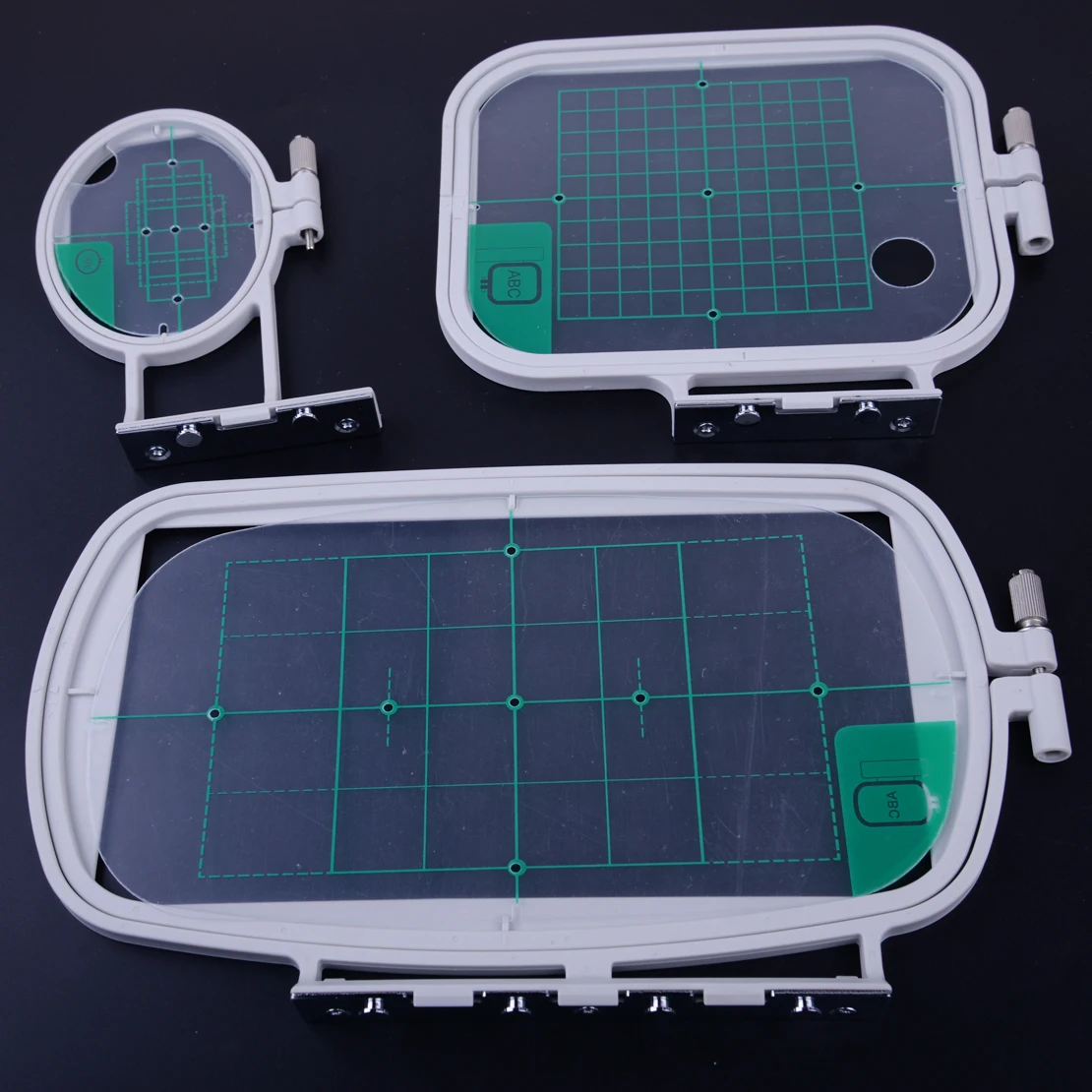 LETAOSK New 3Pcs Embroidery Hoops Set Kit Fit for Brother SE350 SE400