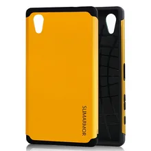 Для Sony Xperia Z5 чехол. Роскошные hybic TPU+ PC 2 in1 дизайн полиуретан) и силикона с откидной крышкой, защитный чехол для телефона для Sony Xperia Z5 крышка 5,2