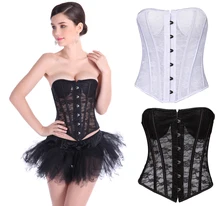 NEW floral lace weedding underbust Sexy Waist Workout Cincher Body Shaper Shapewear Corset S-XXL 0832 for Women girl