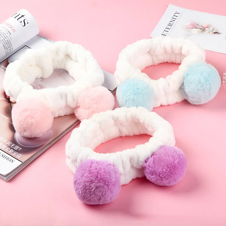 kids infant child girls and Mom elastic ribbon headband Double ball headwrap hair bands Korea Style Accessories For Party (5)