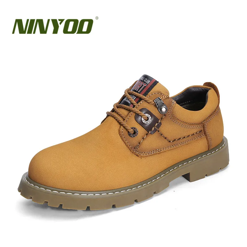 Casual 50 51 Black Wplus Plein Taille Ninyoo En Caoutchouc Automne Air Véritable 49 52 Chaussures 48 Hommes Work yellow Shoes Hiver Nouvelle Martens De Cuir Shoes Travail 47 OkX8w0PnN