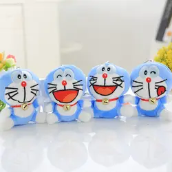 10 см Симпатичные Doraemon кошка плюшевые куклы игрушка подвеска игрушка Детские плюшевые игрушки день Святого Валентина подарок игрушки