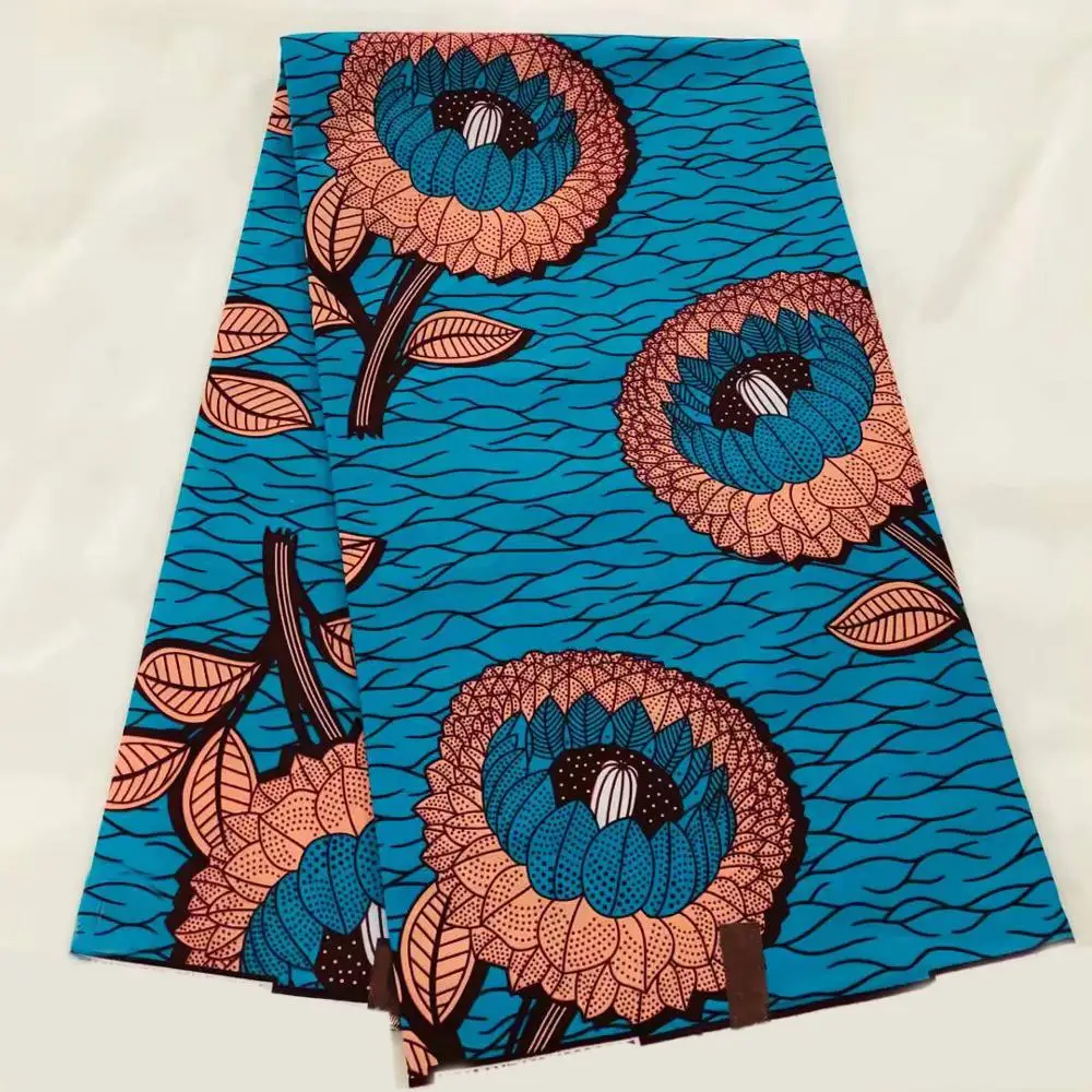 

High quality java wax print fabric 100% cotton material ankara top Java wax fabrics 6 yards for african print dresses!OT-4367