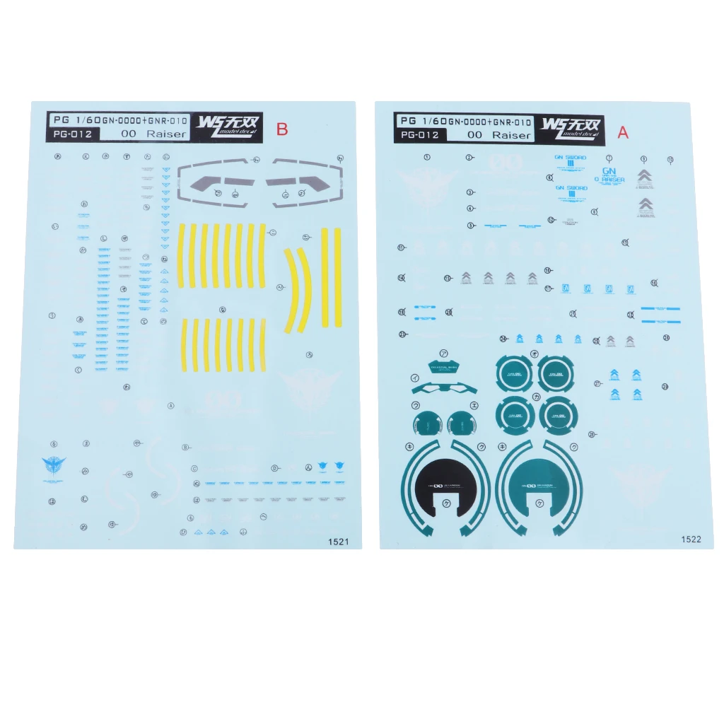 

Model Decal Water Slide Sticker Model Tools for PG 1:60 Gundam Tools Accessories