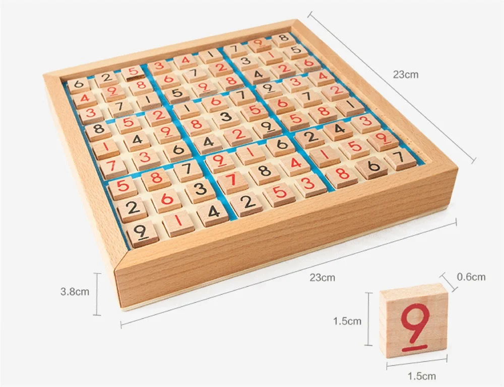 Легкие большие Обучающие деревянные Математические Игрушки, пазлы для детей, обучающее оборудование, игра в судоку, подарки TH0054